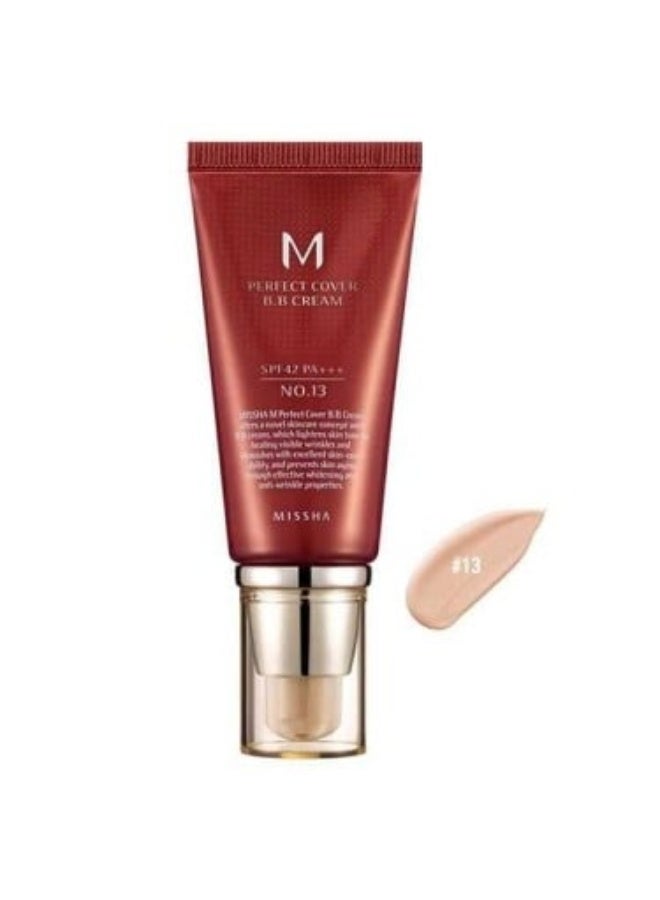 M Perfect BB Cream Skin Care and Blemish Coverage - No.13