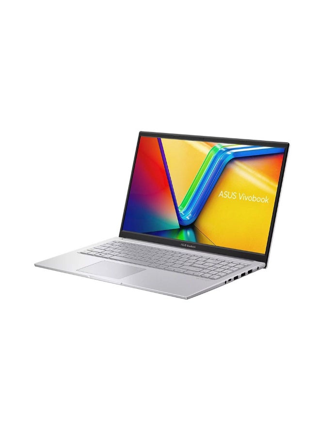 أسوس لابتوب Vivobook 15 X1504VA -BQ3093 بشاشة 15.6 بوصة عالية الدقة بالكامل (1920×1080)، معالج Intel Core 5 120U، ذاكرة وصول عشوائي 16 جيجابايت DDR5، قرص صلب SSD سعة 512 جيجابايت، معالج رسومات Intel، نظام التشغيل Windows 11 Home، يدعم اللغتين الإنجليزية والعربية، لون فضي الإنجليزية/العربية - Image 2
