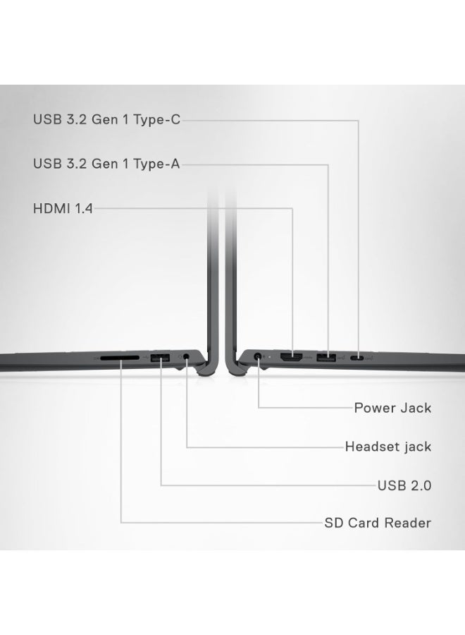 ديل Inspiron 3530 Laptop - 15.6-inch FHD (1920x1080) Display, Intel Core i3-1305U Processor, 8GB DDR4 RAM, 1TB SSD, Intel UHD Graphics, Windows 11 Home -(Upgraded) English Carbon Black - Image 3