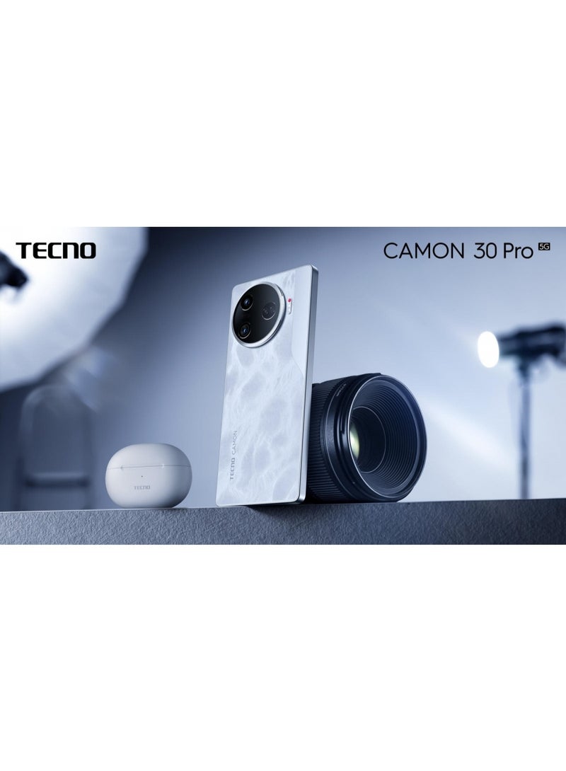 تكنو Camon 30 Pro Dual SIM Iceland Basaltic Dark 8GB RAM 512GB 5G - International Version - Image 2