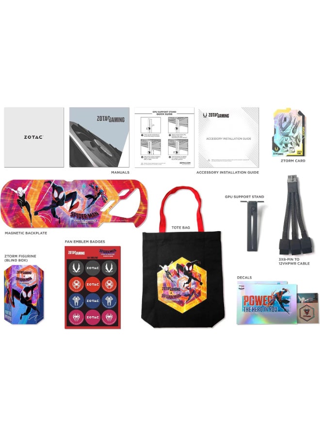 ZOTAC Gaming GeForce RTX 4070 Ti AMP AIRO Spider-Man: Across The Spider-Verse Inspired Graphics Card Bundle - ZT-D40710F-10SMP - Image 5