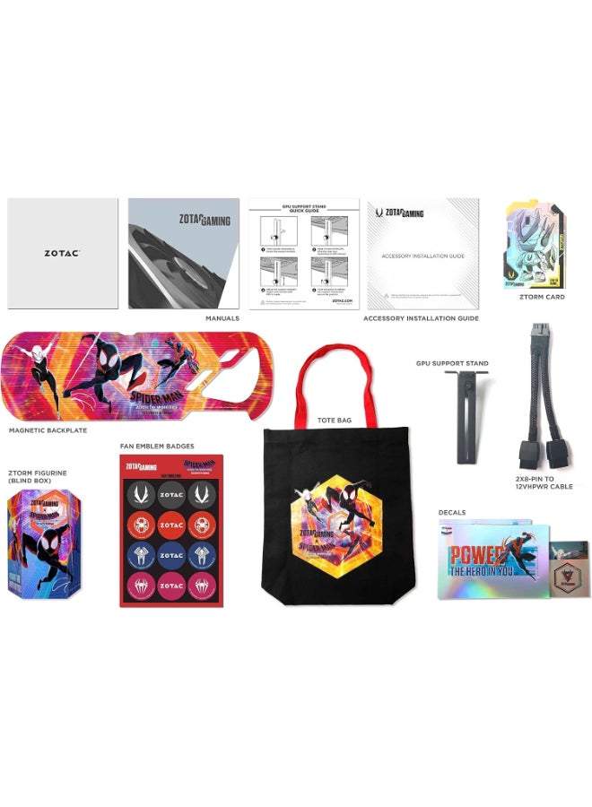 ZOTAC Gaming GeForce RTX 4070 AMP AIRO Spider-Man: Across The Spider-Verse Inspired Graphics Card Bundle, ZT-D40700F-10SMP - Image 5