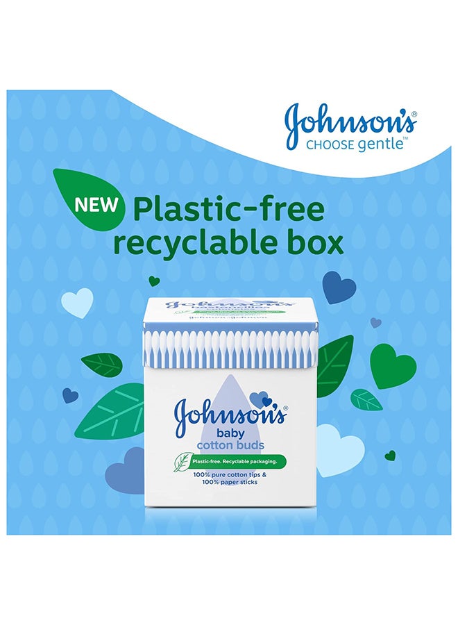Johnson & Johnson Baby Cotton Buds, Box of 200 - Image 2