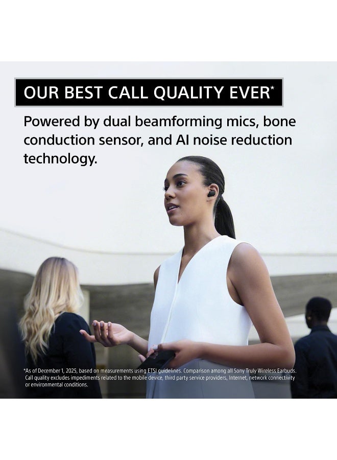 سوني Sony WF-1000XM6 The Best Truly Wireless Noise Cancelling Earbuds (2026 Model), Bluetooth in-Ear Headphones, with Studio-Quality Sound, Up to 24 Hours of Battery Life, Platinum Silver silver - Image 5