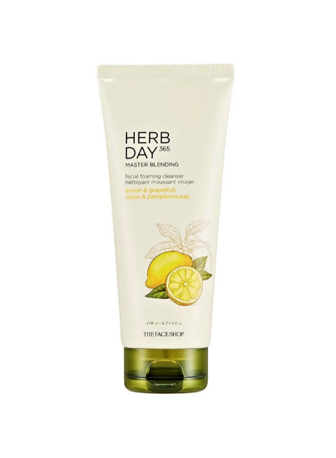 Herbday 365 Master Blending Facial Foaming Cleanser Lemon&Gr Clear