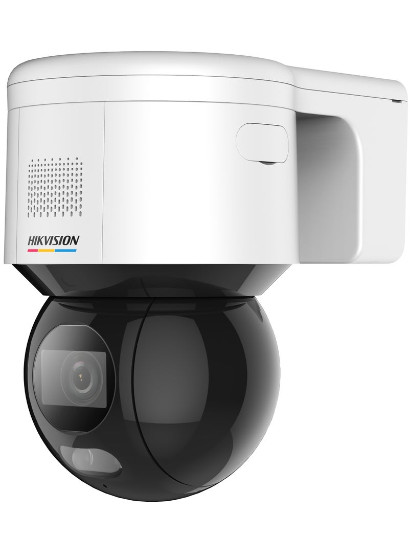 HIKVISION DS‑2DE3A400BW‑DE 4MP PT Security Camera, 16× Digital Zoom, 350° Pan & 90° Tilt, AI Human/Vehicle Detection, Face Capture, WDR 120 dB, IR & White Light 30 m, IP66 Weatherproof, PoE (Power over Ethernet),  Support MicroSD up to 512 GB, Smart Perimeter Alerts - Image 2