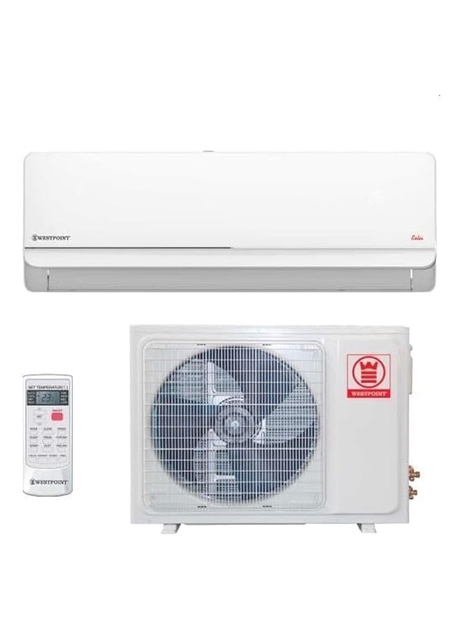 Westpoint 2.0 Ton Split Air Conditioner, 24000 British Thermal Units, Rotary Compressor, I FEEL function, Gold Fins, 4 Way Swing,Auto Restart, 108x23x33(WxDxH) - WSN-2423LTYA WSN-2423LTYA white - Image 1