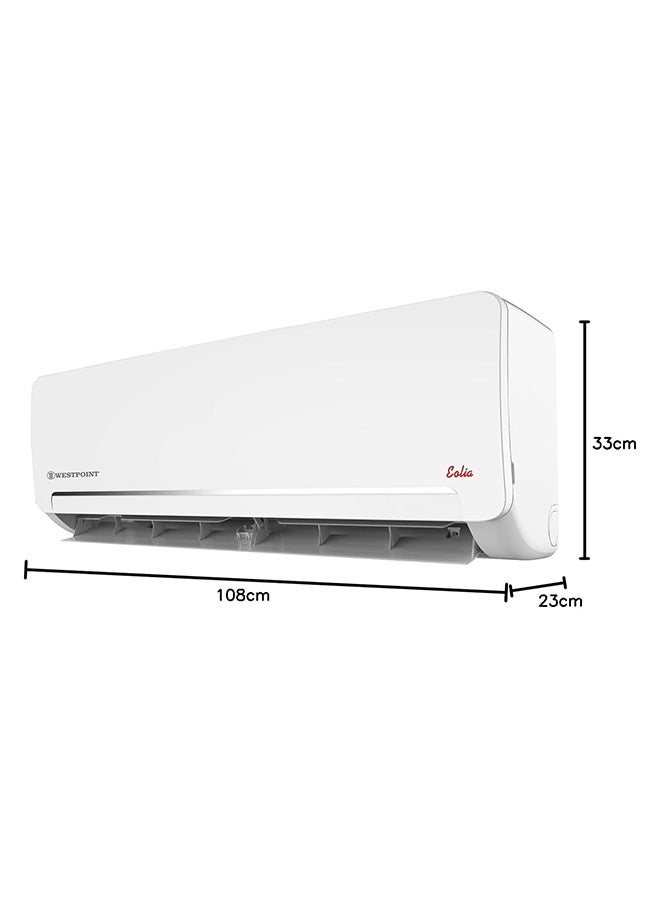 Westpoint 2.0 Ton Split Air Conditioner, 24000 British Thermal Units, Rotary Compressor, I FEEL function, Gold Fins, 4 Way Swing,Auto Restart, 108x23x33(WxDxH) - WSN-2423LTYA WSN-2423LTYA white - Image 3