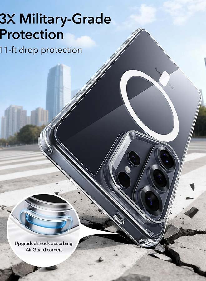 ESR S26 Ultra - HaloLock Classic Hybrid Magnetic Case – MagSafe Compatible Shockproof Drop Protection Cover - Clear - Image 3