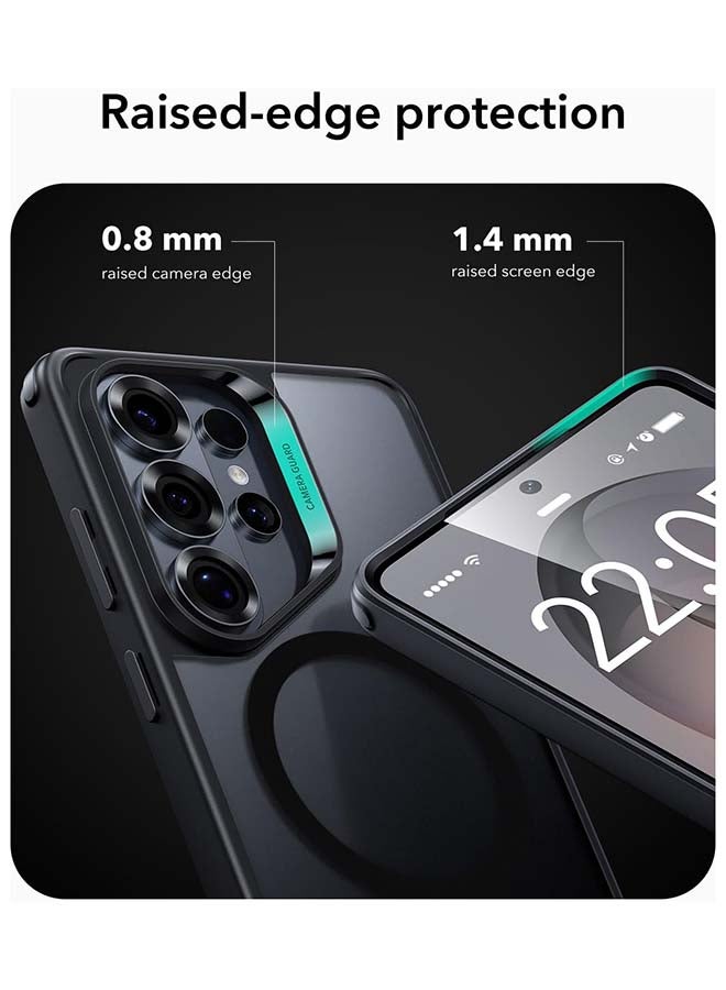 ESR S26 Ultra - HaloLock Classic Hybrid Magnetic Case – MagSafe Compatible Shockproof Drop Protection Cover - Frosted Black - Image 4