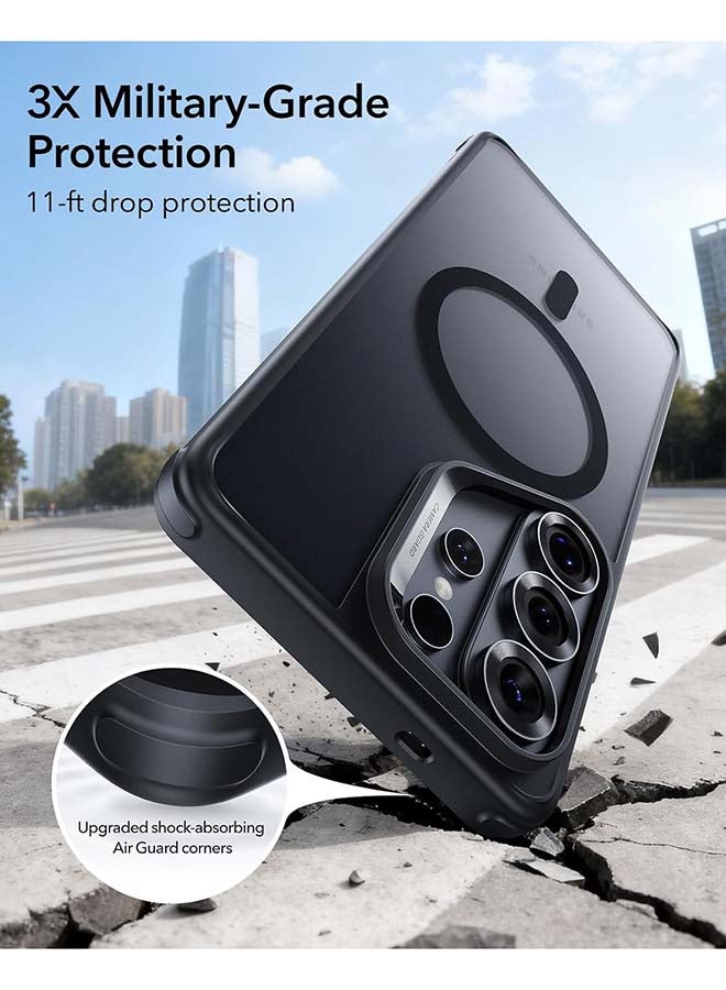 ESR S26 Ultra - HaloLock Classic Hybrid Magnetic Case – MagSafe Compatible Shockproof Drop Protection Cover - Frosted Black - Image 3