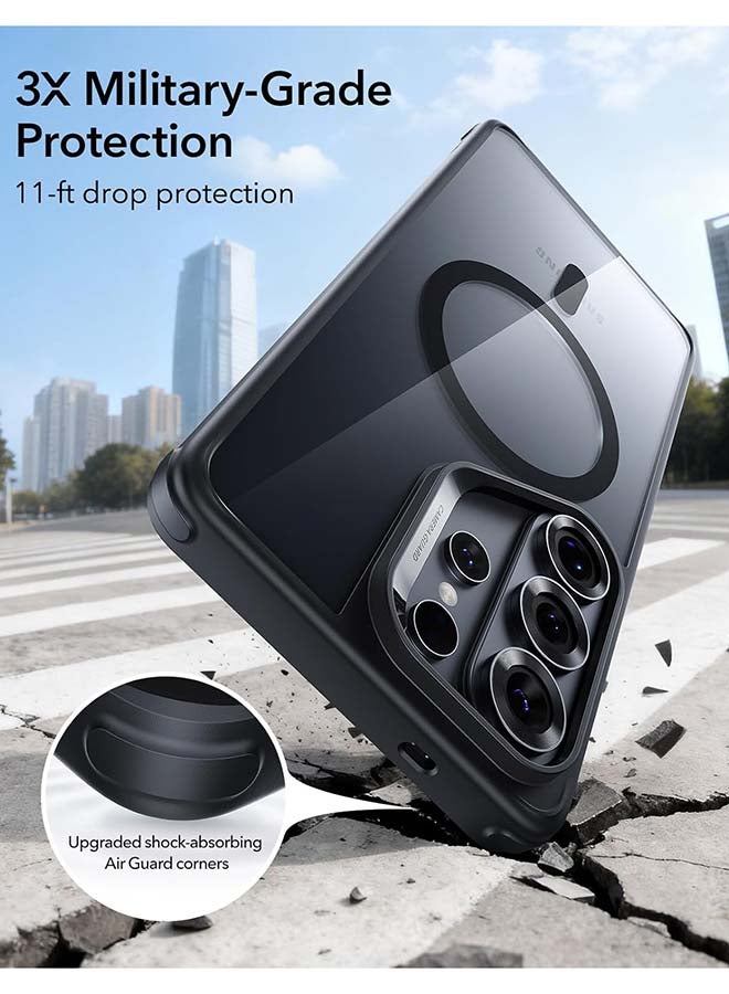 ESR S26 Ultra - HaloLock Classic Hybrid Magnetic Case – MagSafe Compatible Shockproof Drop Protection Cover - Clear Black - Image 3