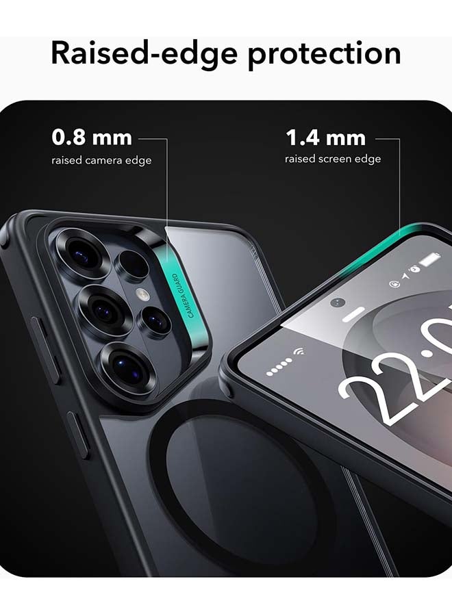 ESR S26 Ultra - HaloLock Classic Hybrid Magnetic Case – MagSafe Compatible Shockproof Drop Protection Cover - Clear Black - Image 4