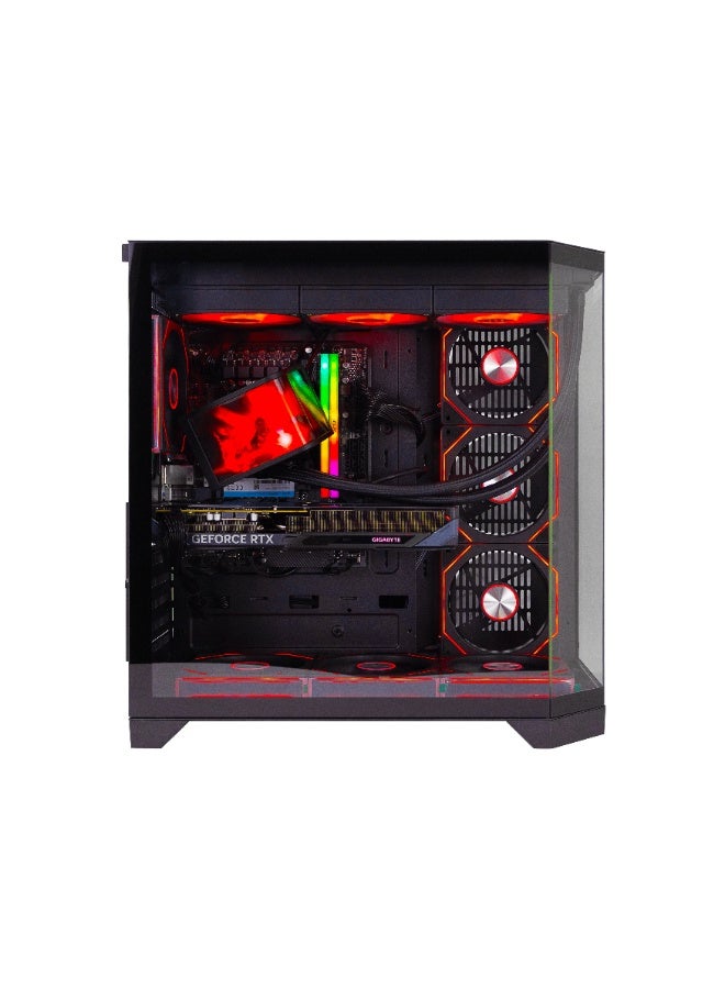 ٍسبير بي سي كمبيوتر ألعاب بمعالج Intel Core i5-14400F / ذاكرة وصول عشوائي 32 جيجابايت DDR5 / قرص صلب SSD بسعة 1 تيرابايت / بطاقة رسومات Nvidia GeForce RTX 5060 بسعة 8 جيجابايت / نظام التشغيل Windows 11 Pro / أسود - Image 2