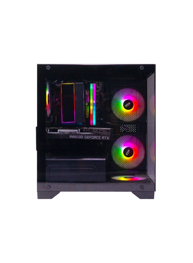 ٍسبير بي سي معالج Intel Core i5-14400F للألعاب الاحترافية / ذاكرة وصول عشوائي 16 جيجابايت DDR5 / قرص صلب SSD بسعة 1 تيرابايت / بطاقة رسومات Nvidia GeForce RTX 3050 بسعة 8 جيجابايت / نظام التشغيل Windows 11 Pro / أسود - Image 2