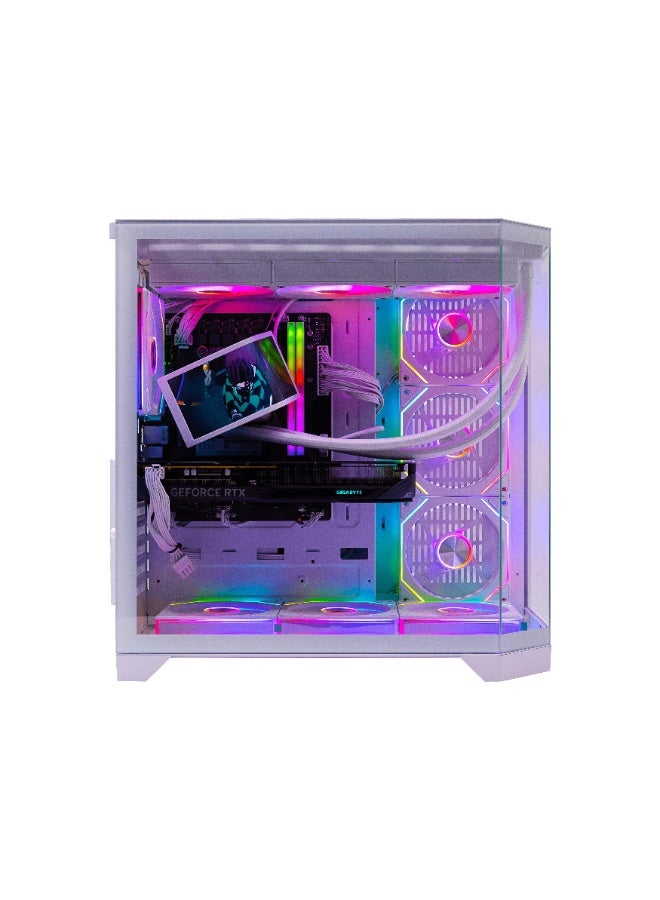 ٍسبير بي سي جهاز كمبيوتر للألعاب بمعالج Intel Core i5-14400F / ذاكرة وصول عشوائي 16 جيجابايت DDR5 / قرص صلب SSD بسعة 1 تيرابايت / بطاقة رسومات Nvidia GeForce RTX 5060 بسعة 8 جيجابايت / نظام التشغيل Windows 11 Pro / لون أبيض - Image 2