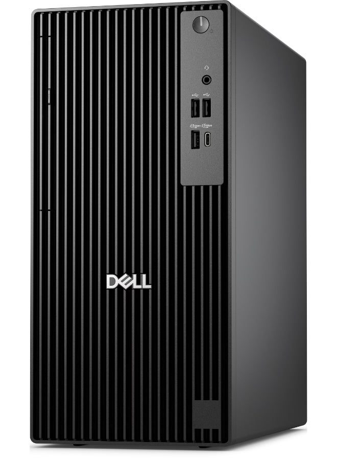 ديل جهاز كمبيوتر مكتبي QCT1250 مزود بمعالج Intel Core i7 14700، وذاكرة وصول عشوائي 8 جيجابايت DDR5، وقرص صلب SSD بسعة 512 جيجابايت، وبطاقة رسومات Intel UHD، ونظام تشغيل Windows 11 Pro، باللون الأسود. - Image 4