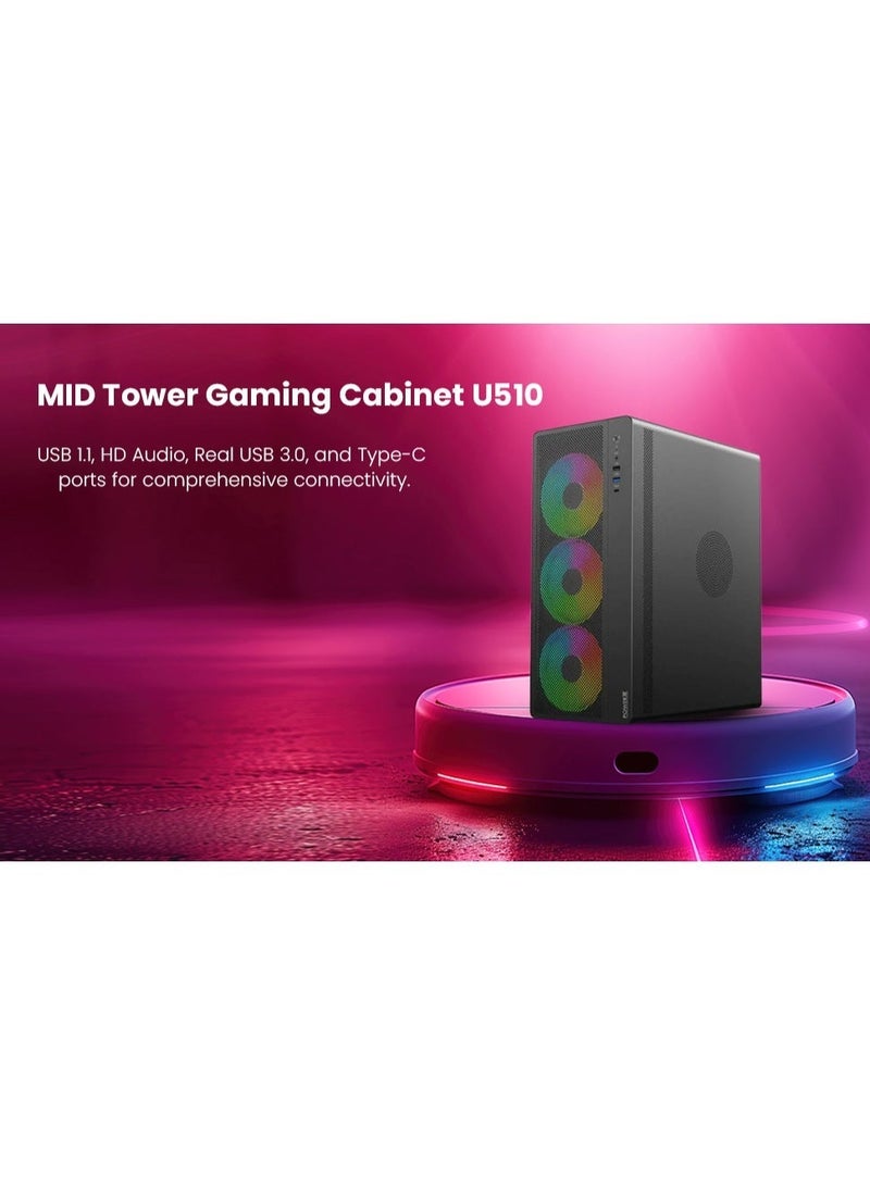 Acer U510 Mid Tower Gaming Case - Image 5