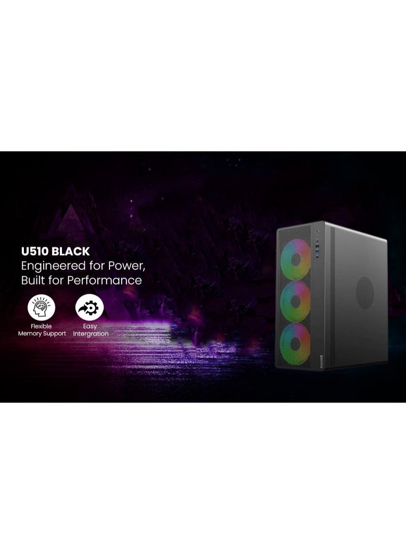 Acer U510 Mid Tower Gaming Case - Image 3