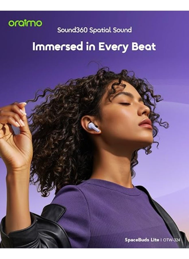 أورايمو OTW-324 SpaceBuds Lite True Wireless Earbuds with Sound360 Spatial Audio and 40-Hour Playtime Digital Lavender - Image 3