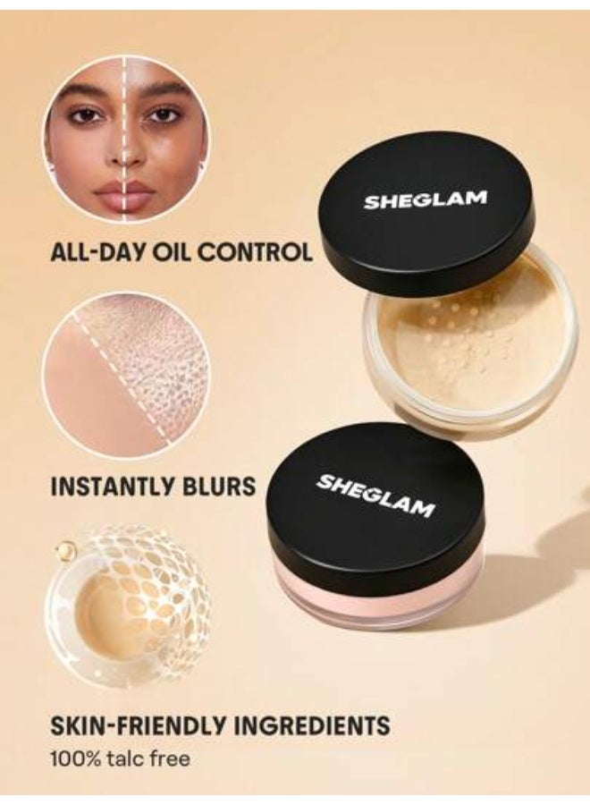SHEGLAM Baked Glow Setting Powder- Banana - Image 3