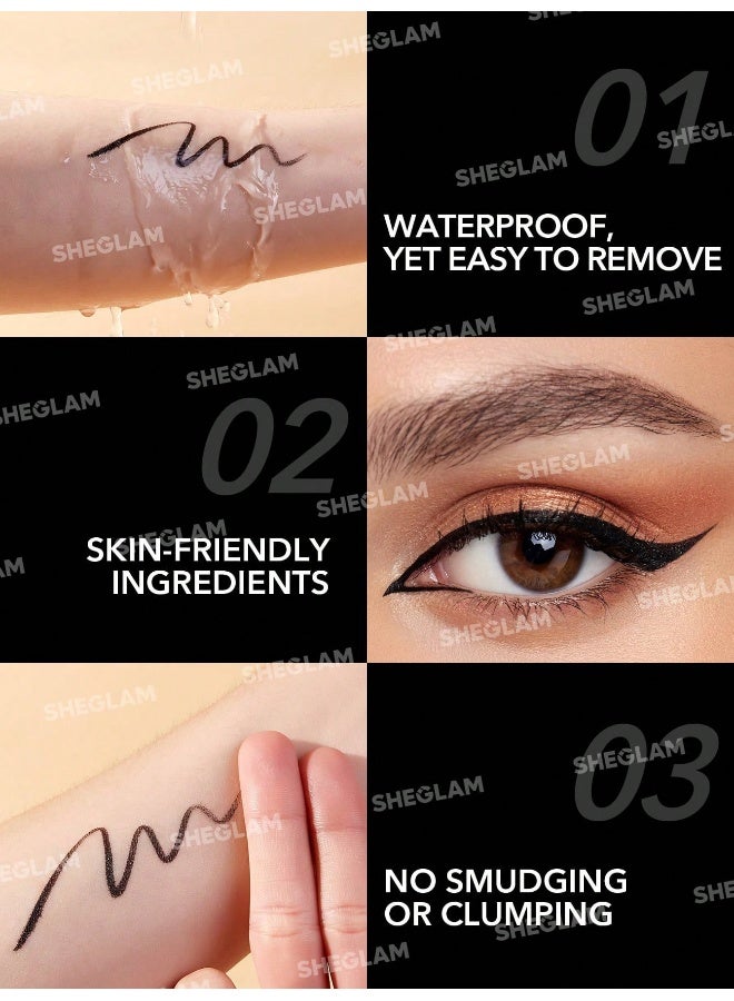 شيجلام Eye Affinity Waterproof Eyeliner black - Image 3