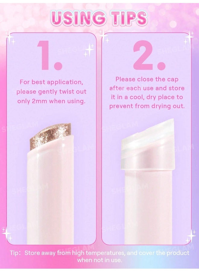 شيجلام Crystal Jelly Glaze Stick- Petal Luxe - Image 5