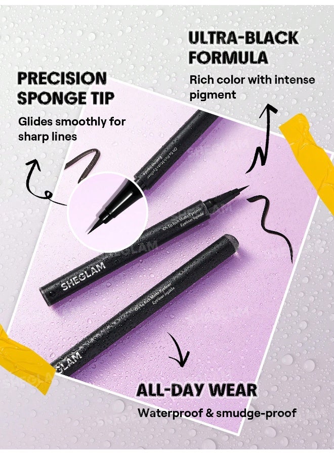 شيجلام Oh So Rich Matte Eyeliner black - Image 4