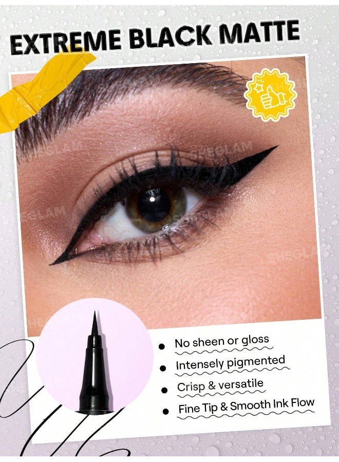 شيجلام Oh So Rich Matte Eyeliner black - Image 3