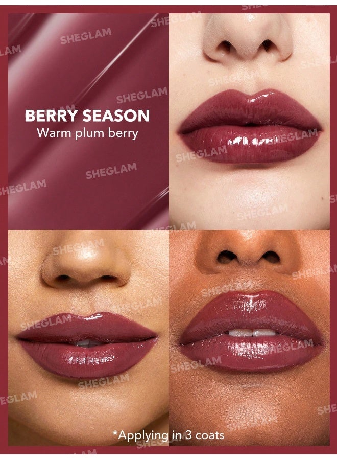 شيجلام Pout-Perfect Shine Lip Plumper- Berry Season - Image 3