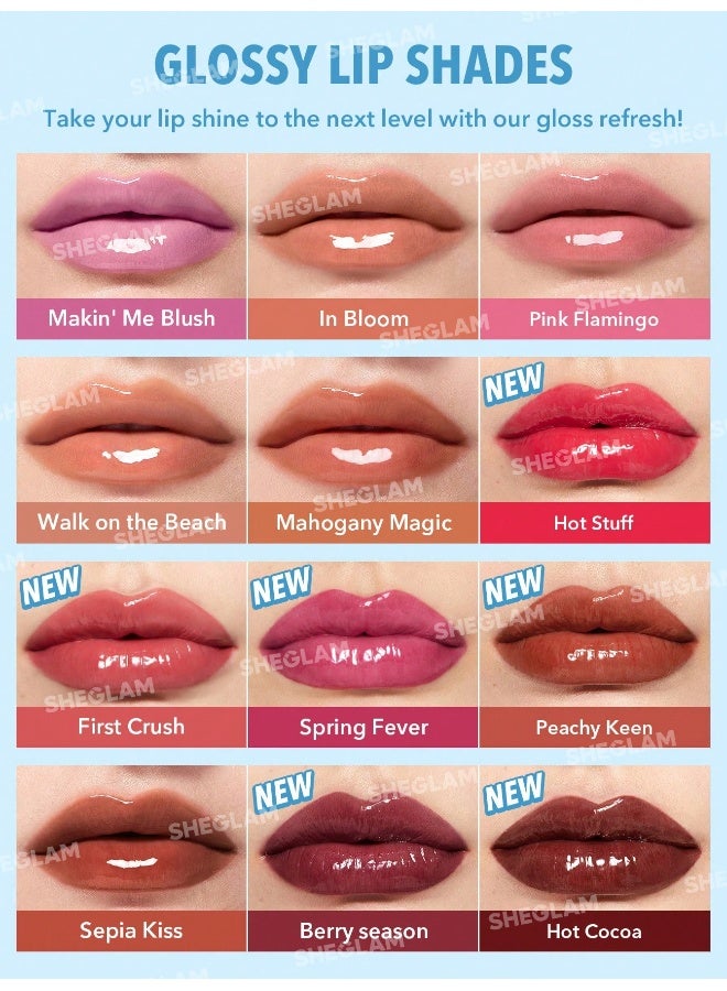 شيجلام Pout-Perfect Shine Lip Plumper- Berry Season - Image 5
