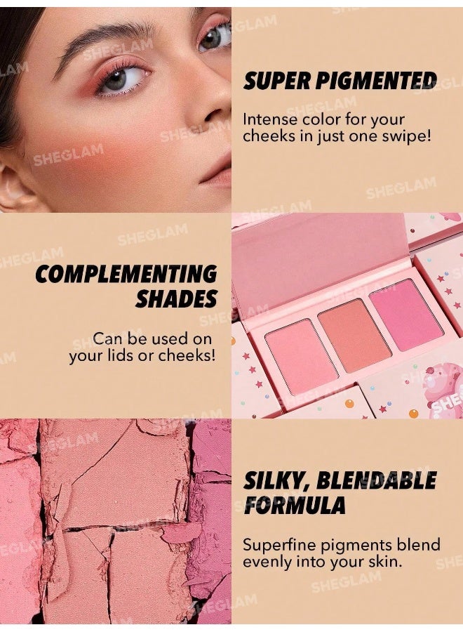 شيجلام Sweet Cheeks Blush Trio- Enamored - Image 5