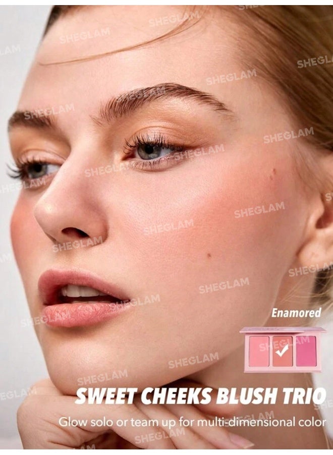 شيجلام Sweet Cheeks Blush Trio- Enamored - Image 3