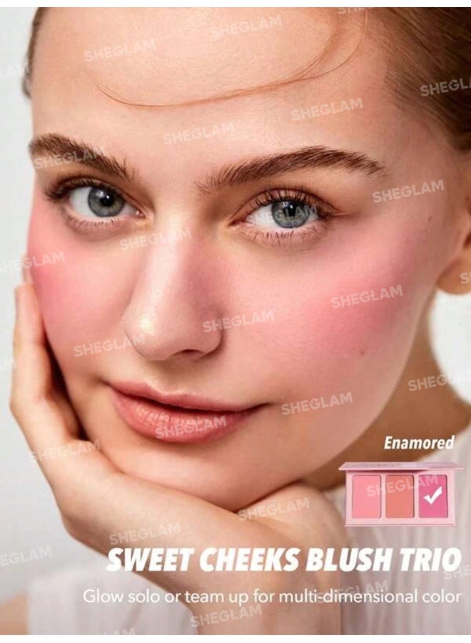 شيجلام Sweet Cheeks Blush Trio- Enamored - Image 4