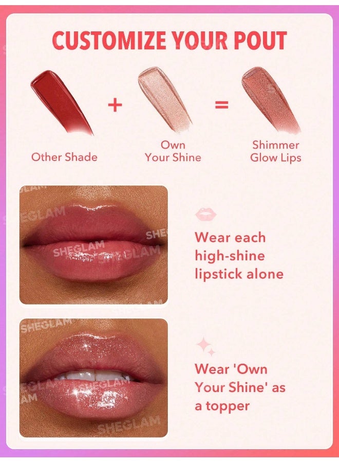 شيجلام Mirror Kiss High-Shine Lipstick- Own Your Shine - Image 4