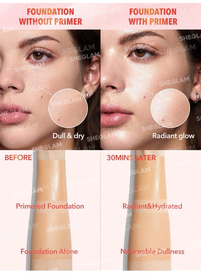 شيجلام Melon Melt Niacinamide Serum Primer clear - Image 2