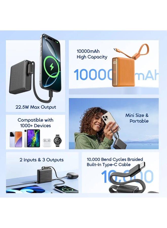 أورايمو ORAIMO 10000mAh 22.5w Powerbank- PowerNova L11 Orange - Image 2