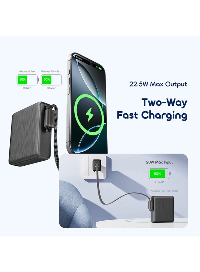 أورايمو ORAIMO 10000mAh 22.5w Powerbank- PowerNova L11 Orange - Image 5