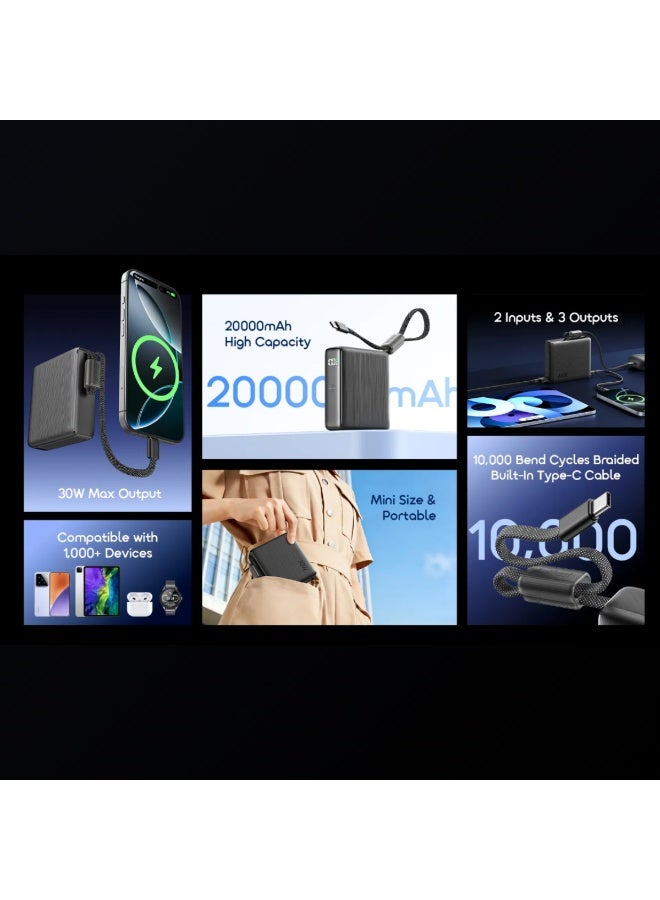 ORAIMO 20000mAh 30w Powerbank - PowerNova L21 Black - Image 3