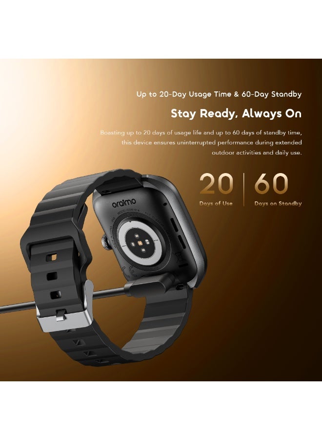 ORAIMO AMOLED Smartwatch - Watch Nova 2 Lite Black - Image 5