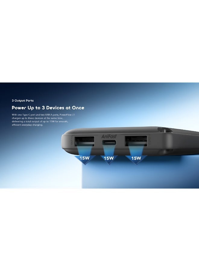 أورايمو ORAIMO 10000mAh Powerbank- PowerFlow L1 Black - Image 5