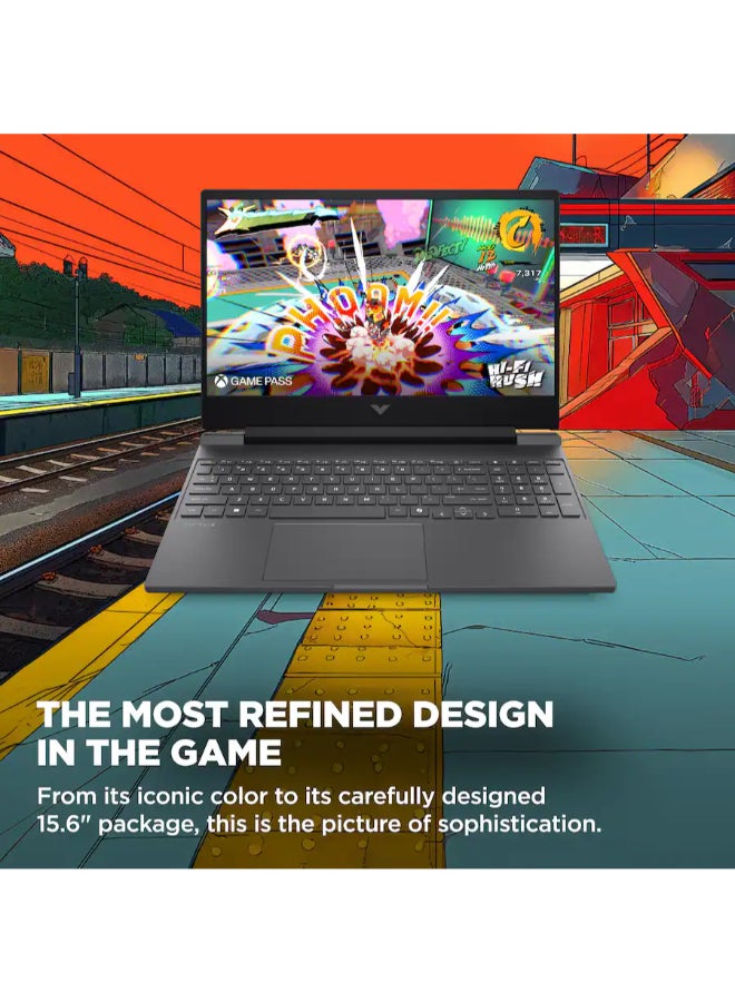 HP Victus 15.6 Inch Full HD Gaming Laptop, AMD Ryzen 7 7445HS, 16GB RAM, 512 GB SSD, 6 GB NVIDIA GeForce RTX 4050 Graphics, Windows 11 Home English Mica Silver - Image 4