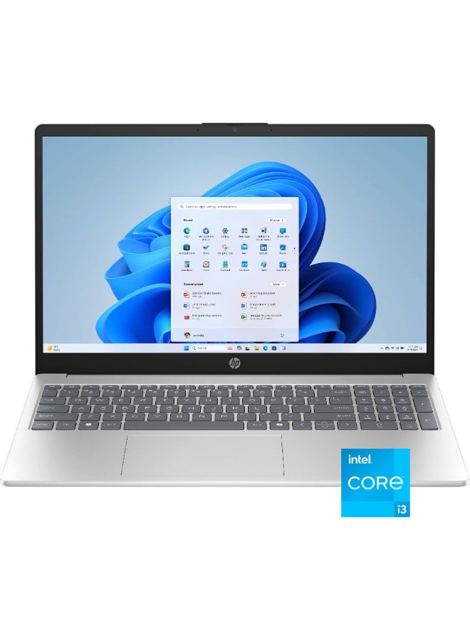 HP 15.6 Inch Laptop HD LED Display, Intel Core i3‑N305, 8GB RAM, 128GB UFS Storage, Intel UHD Graphics, Windows 11 Home English Natural Silver - Image 1