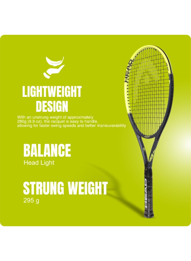 HEAD Tour Pro Tennis Racquet Strung – Lightweight Performance Tennis Racket with Oversize Head, Pre-Strung Strings, Power and Control for Beginner to Intermediate Players - Premium tennis_racquets designed for performance, durability, and comfort - Image 2