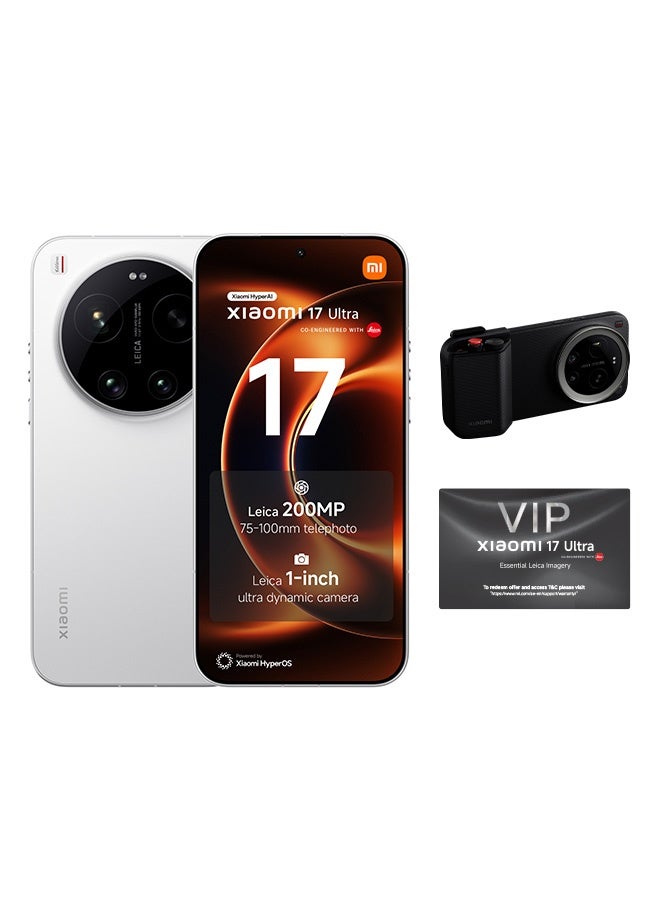 17 Ultra White Dual SIM 5G 16GB RAM 512GB  + Photography Kit Pro with 3-pin Adapter - Global Version