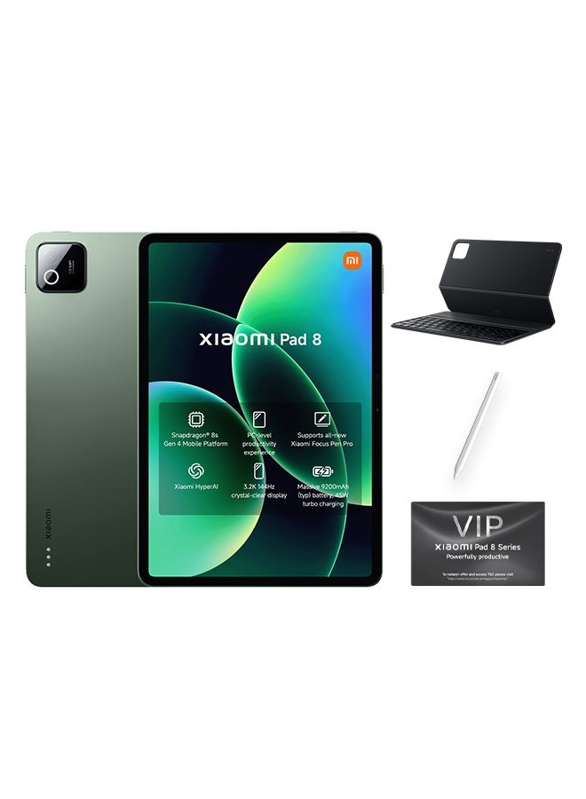 شاومي باد 8 أخضر 8 جيجابايت رام 256 جيجابايت واي فاي + قلم ولوحة مفاتيح - مع محول 3 دبابيس - نسخة عالمية - Image 1