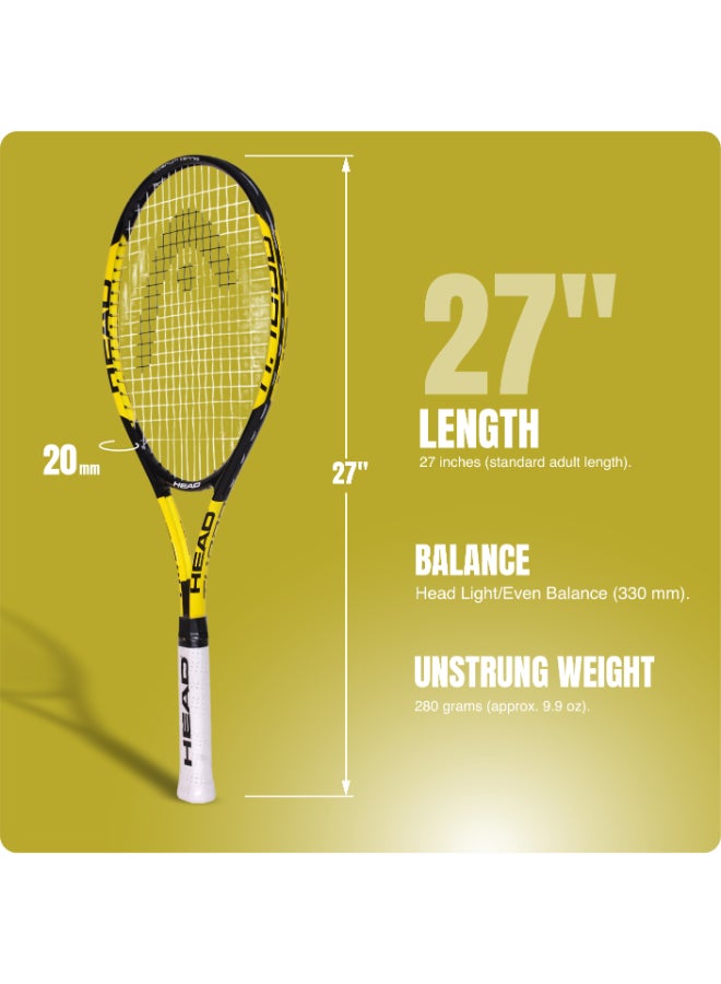 HEAD Graphite Ti.1000 Tennis Racquet – Lightweight Graphite Titanium Tennis Racket with Oversize Head, High Power and Control, Pre-Strung Frame for Beginner to Intermediate Players - Image 4