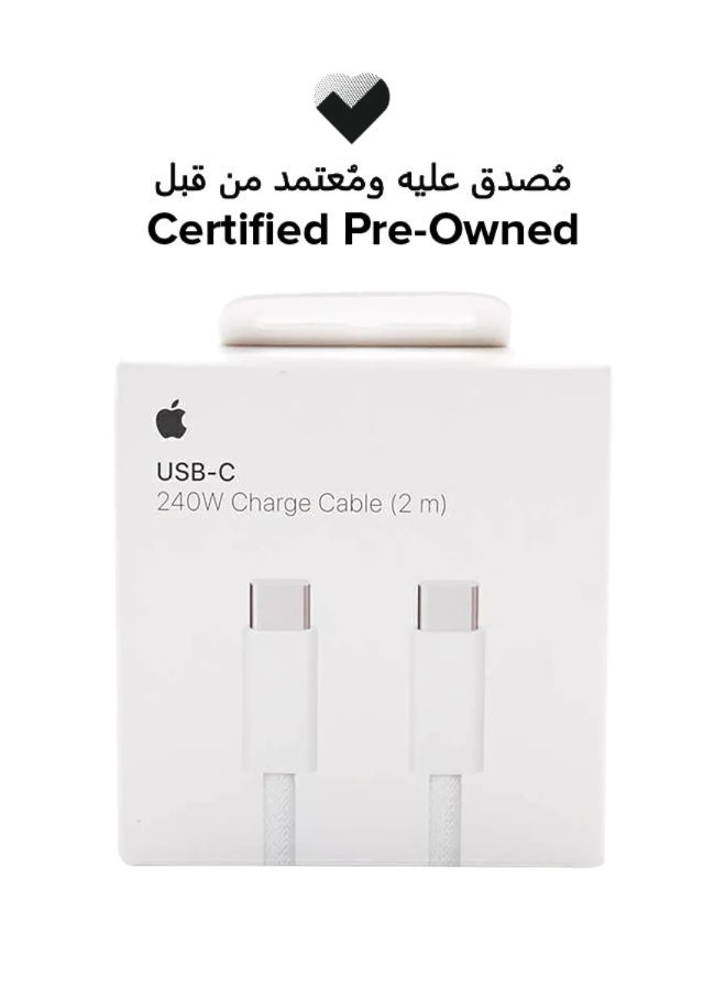 Apple Certified Pre Owned - USB-C 240W Charge Cable 2M white - Image 1