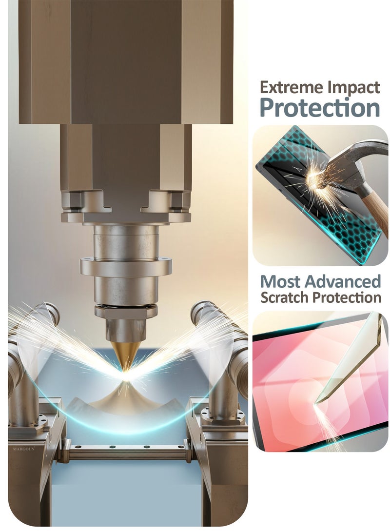 MARGOUN Screen Protcetor For Samsung Galaxy Tab S11 , Scratch and Shatter Resistant , Anti Bubble Glass ,Tempered Glass - Clear - Image 4