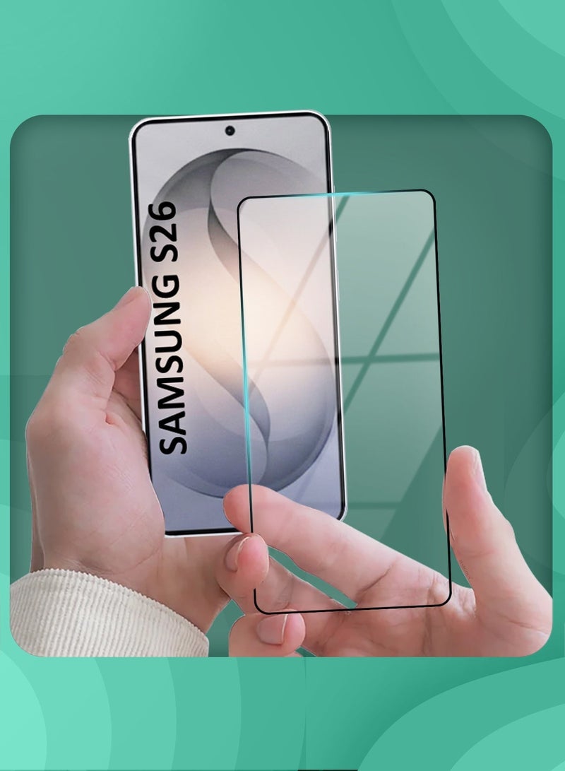 MARGOUN For Samsung Galaxy S26 Tempered Glass Screen Protector - Ultra Clear & Scratch Resistant - Bubble-Free Easy Installation- 3D Clear - Image 4